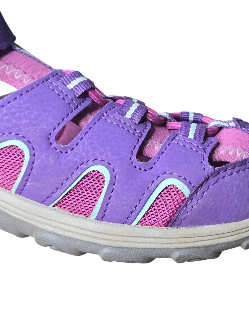 Merrell Youth Girls Purple Pink Hydro H2O Hiker Fisherman Sandals Size 7